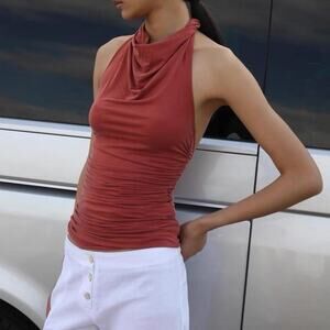 Paloma wool red one shoulder top